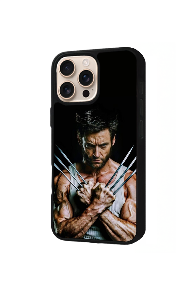 iPhone 16 Pro Uyumlu Wolverine Tasarımlı Glossy Premium Kılıf