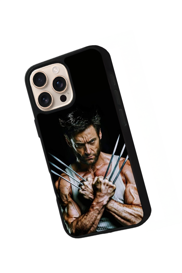iPhone 16 Pro Uyumlu Wolverine Tasarımlı Glossy Premium Kılıf