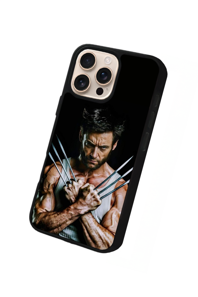 iPhone 16 Pro Uyumlu Wolverine Tasarımlı Glossy Premium Kılıf