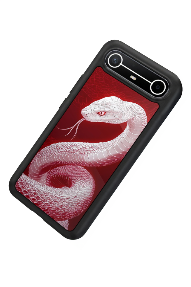 Tecno Spark Slim 5G Uyumlu Yılan Tasarımlı Glossy Premium Kılıf