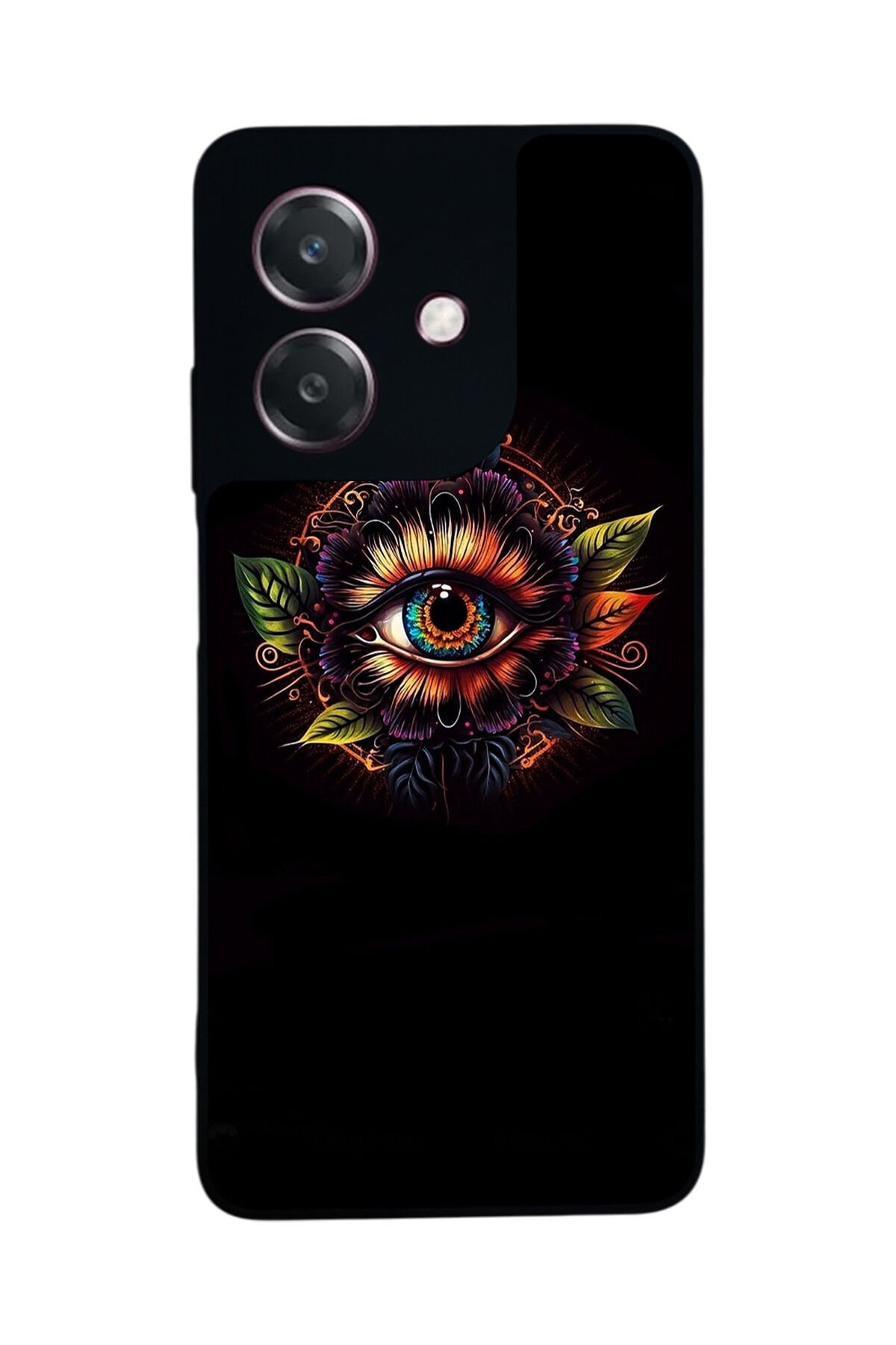 Oppo A3 5G Uyumlu Göz Tasarımlı Glossy Premium Kılıf