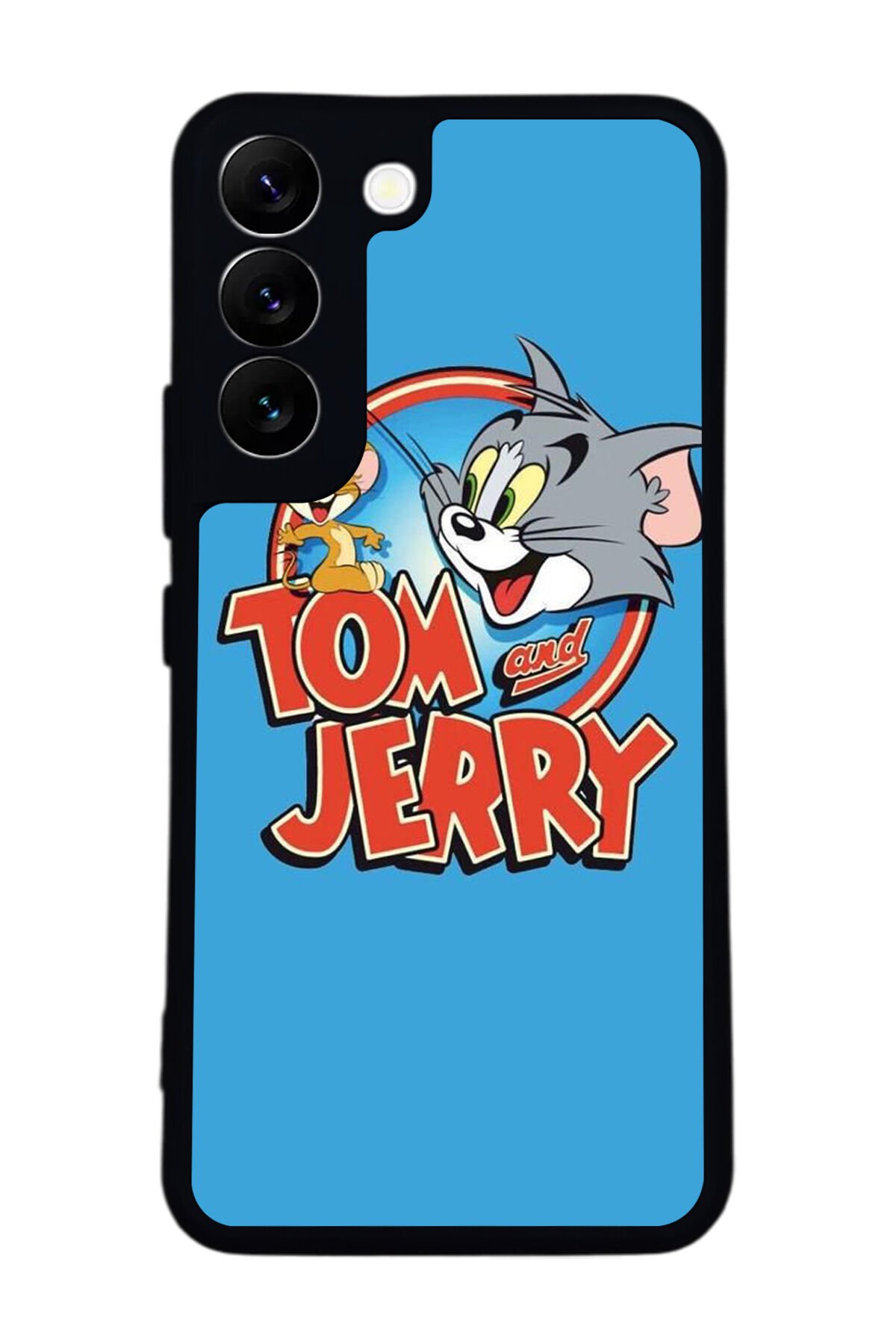 Samsung Galaxy S22 Uyumlu Tom And Jerry Tasarımlı Glossy Premium Kılıf