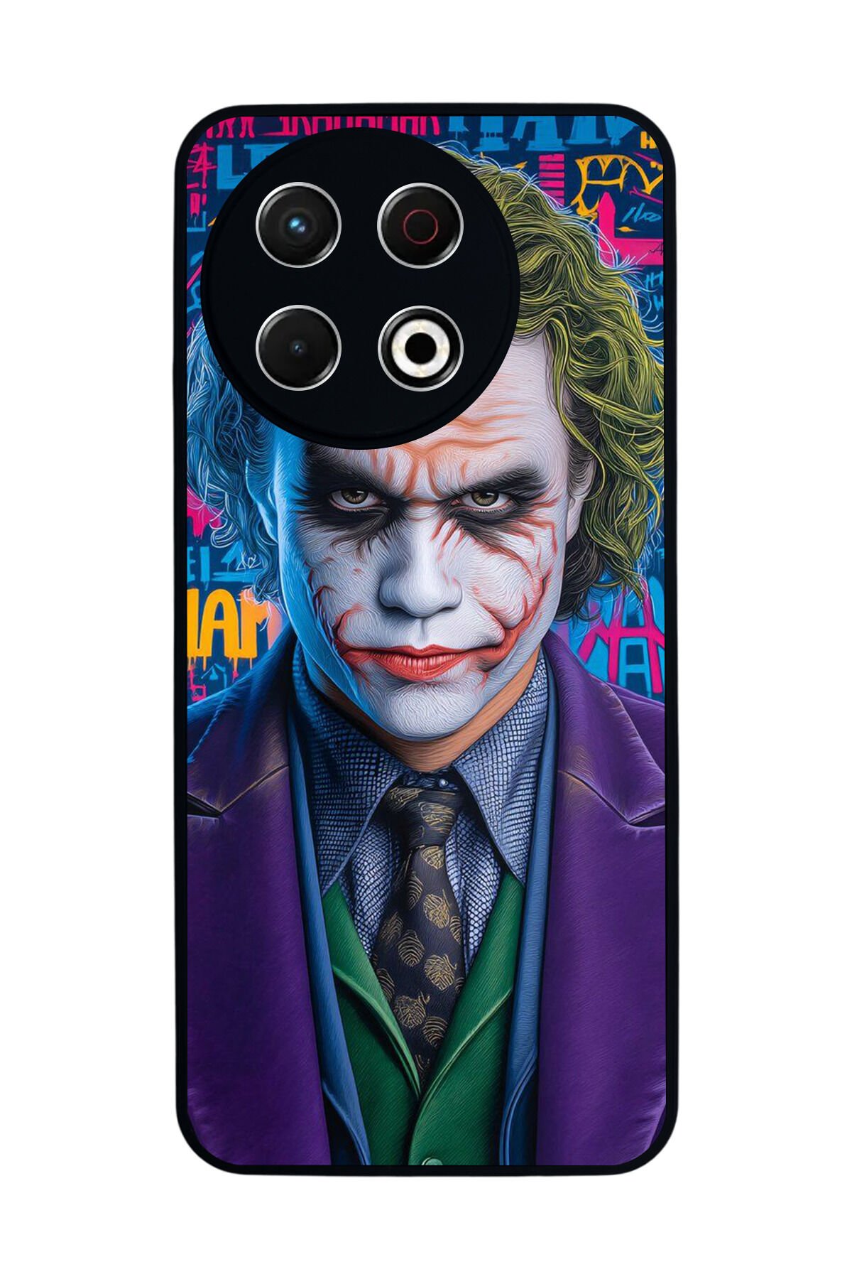 Tecno Spark 30 Pro Uyumlu Joker Tasarımlı Glossy Premium Kılıf
