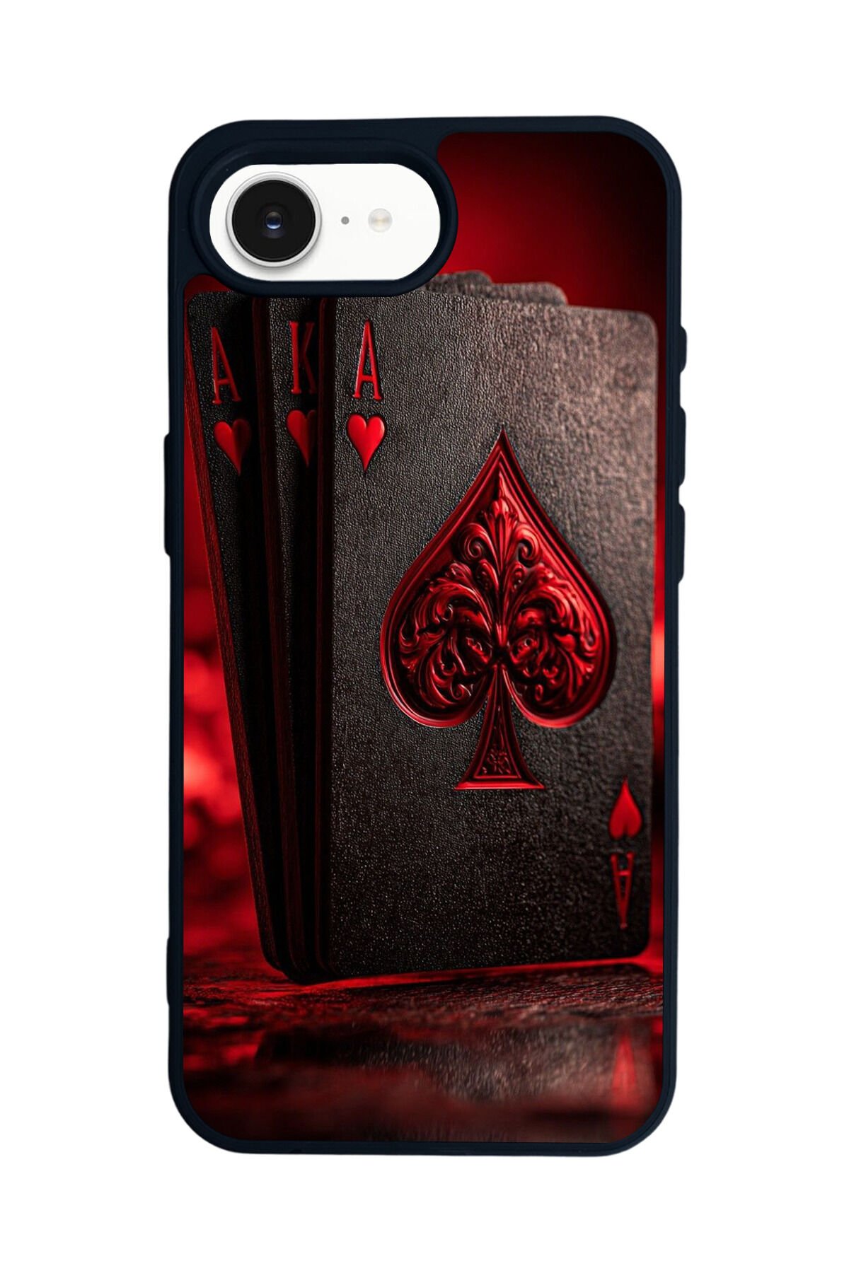 iPhone 16E Uyumlu Kart Tasarımlı Glossy Premium Kılıf
