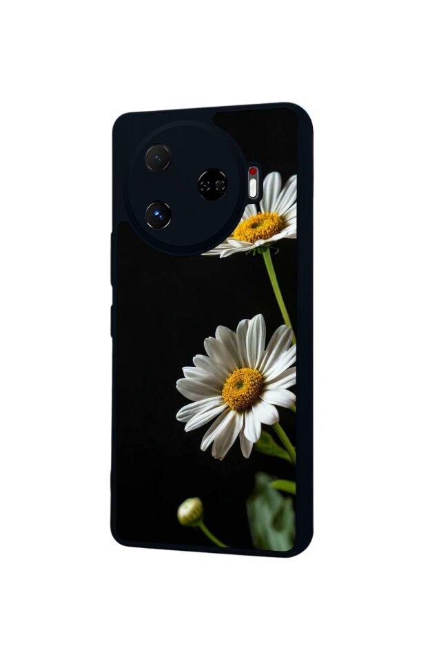 Tecno Camon 30 Pro Uyumlu Cicek Tasarımlı Glossy Premium Kılıf