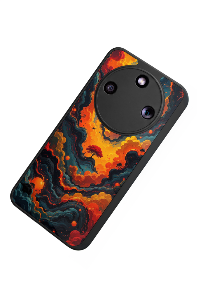 Honor Magic 8 Lite Uyumlu Abstract Tasarımlı Glossy Premium Kılıf