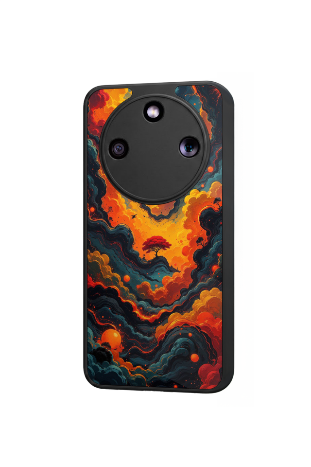 Honor Magic 8 Lite Uyumlu Abstract Tasarımlı Glossy Premium Kılıf