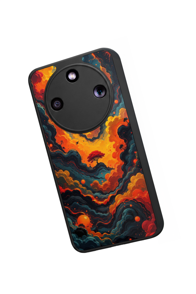 Honor Magic 8 Lite Uyumlu Abstract Tasarımlı Glossy Premium Kılıf