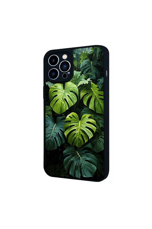 iPhone 13 Pro Max Uyumlu Botanik Tasarımlı Glossy Premium Kılıf