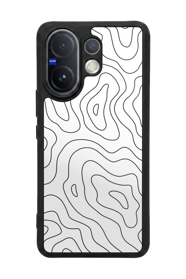 Vivo V60 Uyumlu Çizgi Sanatı Tasarımlı Glossy Premium Kılıf