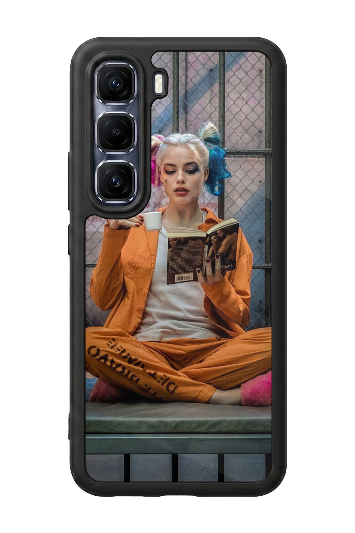 Infinix Hot 60 Pro Plus Uyumlu HarleyQueen Tasarımlı Glossy Premium Kılıf