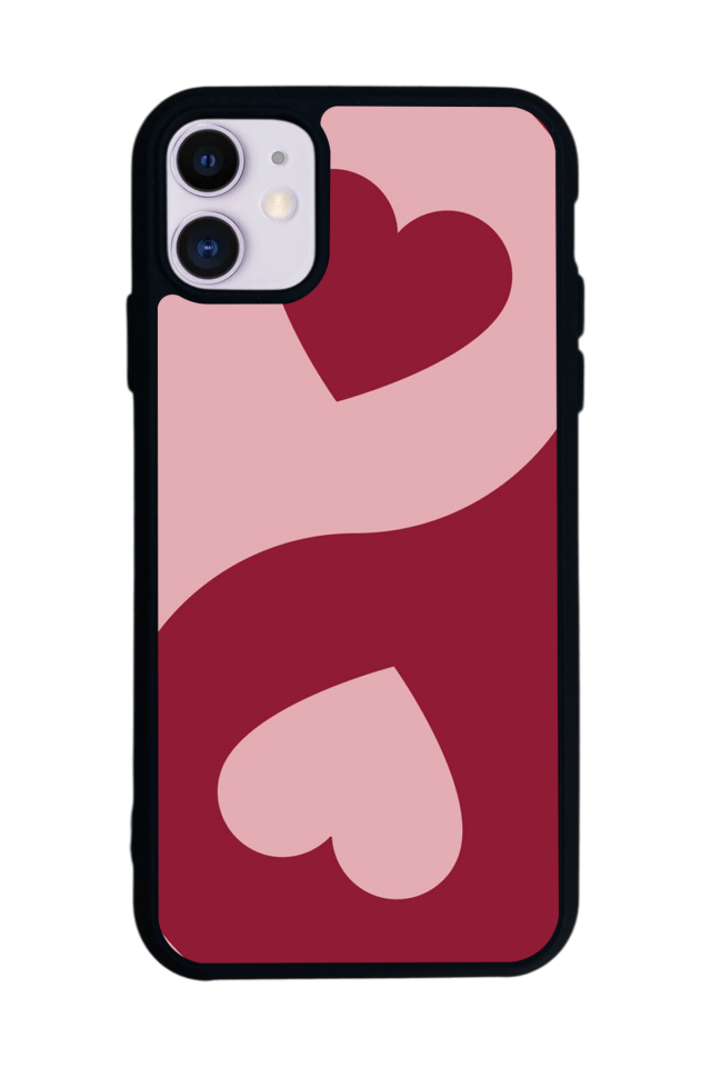 iPhone 11 Uyumlu Kalp Love Tasarımlı Glossy Premium Kılıf