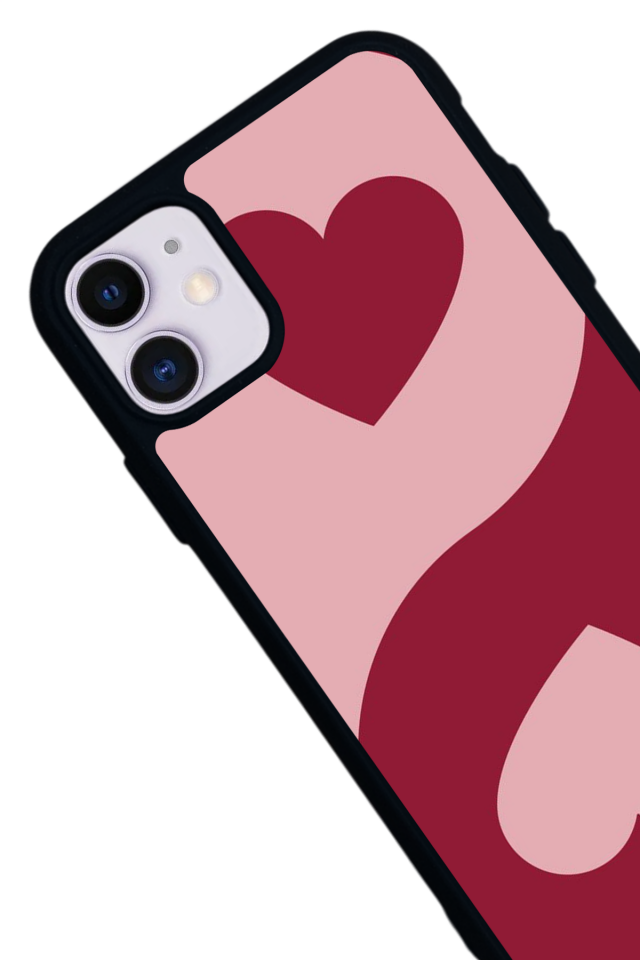iPhone 11 Uyumlu Kalp Love Tasarımlı Glossy Premium Kılıf