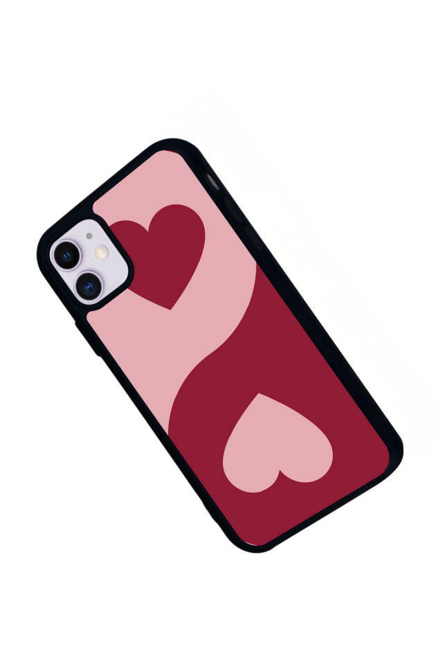 iPhone 11 Uyumlu Kalp Love Tasarımlı Glossy Premium Kılıf