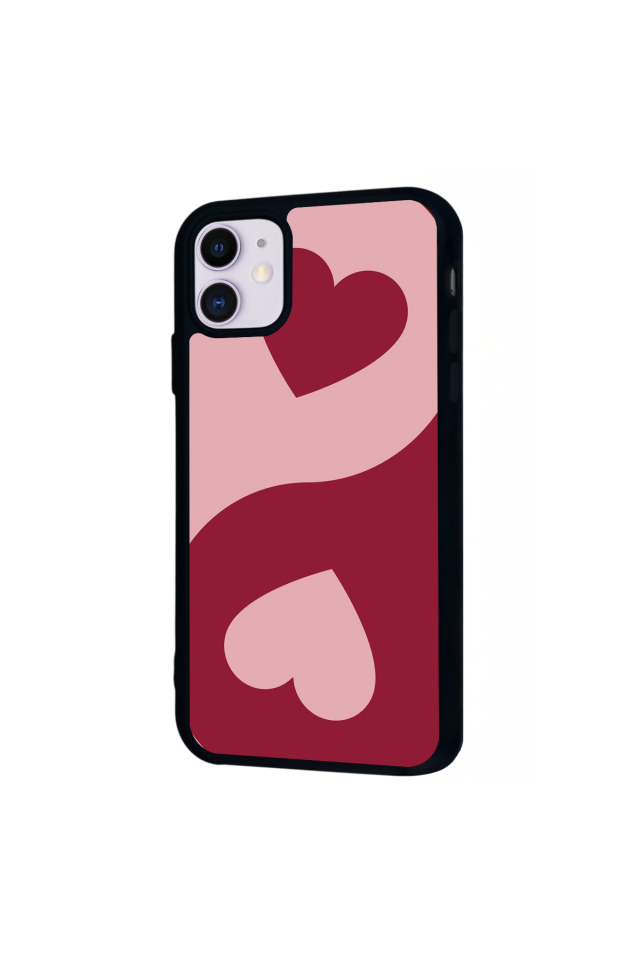 iPhone 11 Uyumlu Kalp Love Tasarımlı Glossy Premium Kılıf