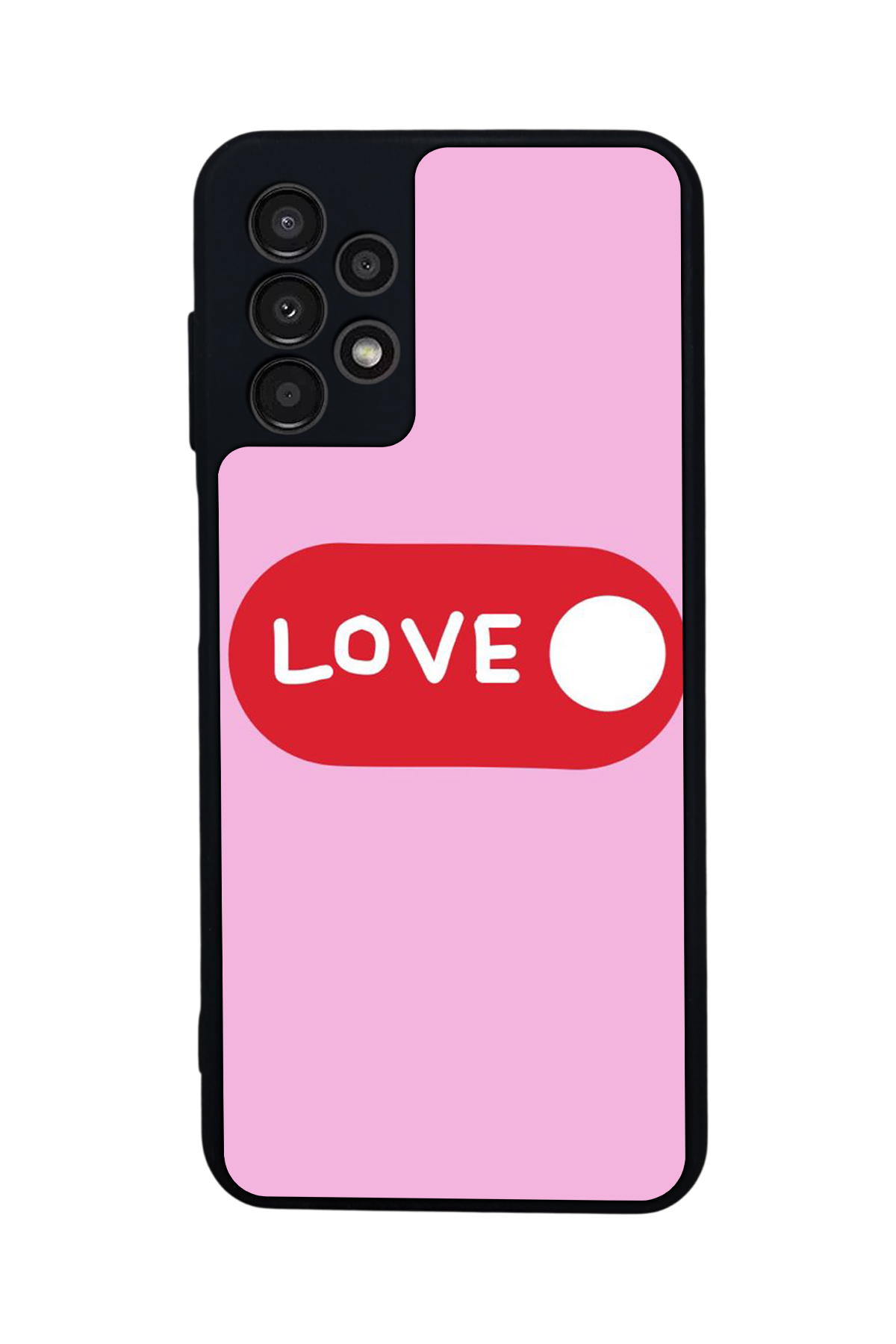 Samsung Galaxy A13 Uyumlu Kalp Love Tasarımlı Glossy Premium Kılıf