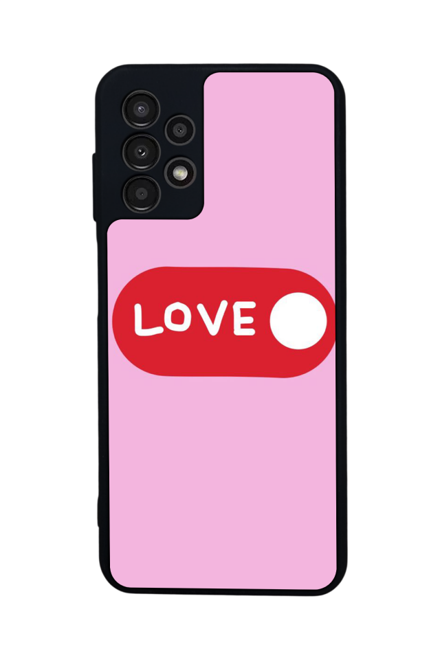 Samsung Galaxy A13 Uyumlu Kalp Love Tasarımlı Glossy Premium Kılıf