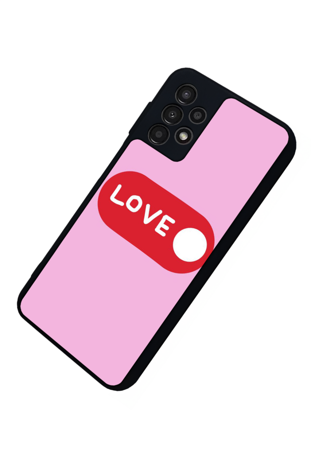 Samsung Galaxy A13 Uyumlu Kalp Love Tasarımlı Glossy Premium Kılıf
