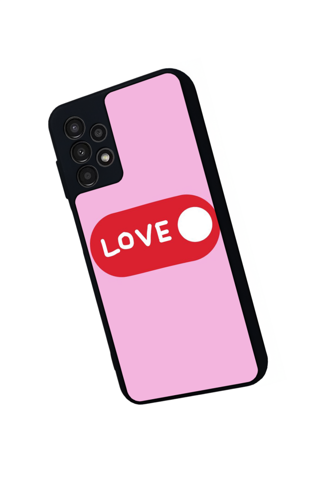 Samsung Galaxy A13 Uyumlu Kalp Love Tasarımlı Glossy Premium Kılıf