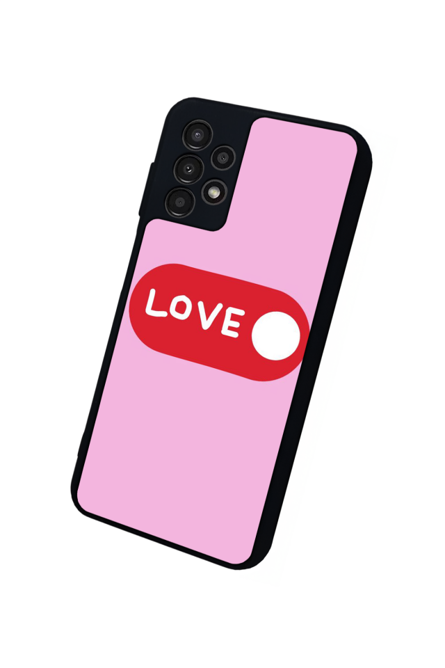 Samsung Galaxy A13 Uyumlu Kalp Love Tasarımlı Glossy Premium Kılıf