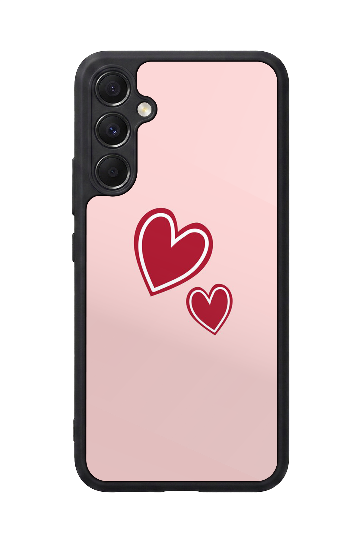 Samsung Galaxy M34 Uyumlu Kalp Love Tasarımlı Glossy Premium Kılıf