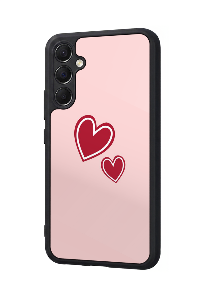 Samsung Galaxy M34 Uyumlu Kalp Love Tasarımlı Glossy Premium Kılıf