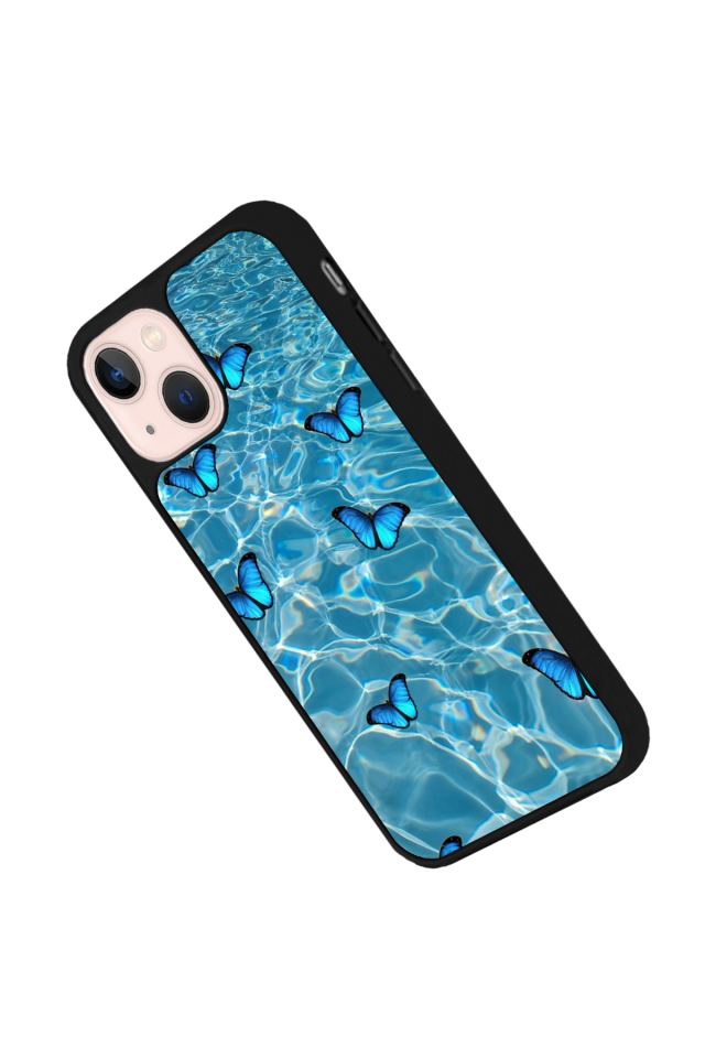 iPhone 15 Uyumlu Kelebek Tasarımlı Glossy Premium Kılıf