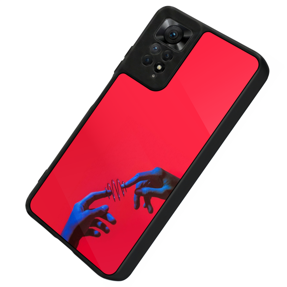Xiaomi Redmi Note 12 Pro Uyumlu Kirmizi Tasarımlı Glossy Premium Kılıf