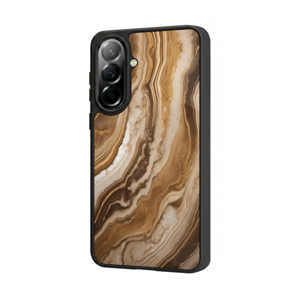 Samsung Galaxy A37 Uyumlu Mermer Marble Tasarımlı Glossy Premium Kılıf