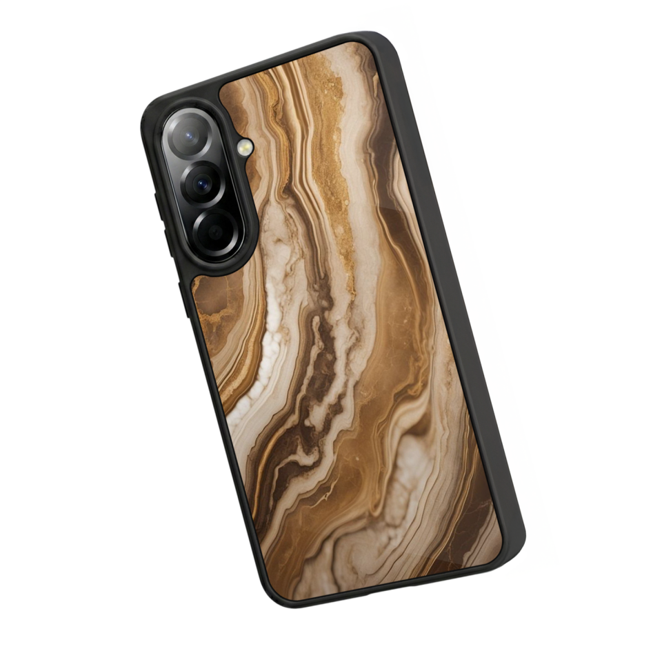 Samsung Galaxy A37 Uyumlu Mermer Marble Tasarımlı Glossy Premium Kılıf