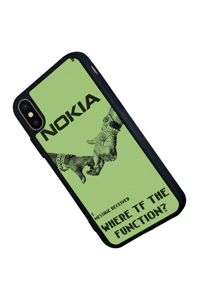 iPhone X/ XS Uyumlu Nokia Tasarımlı Glossy Premium Kılıf