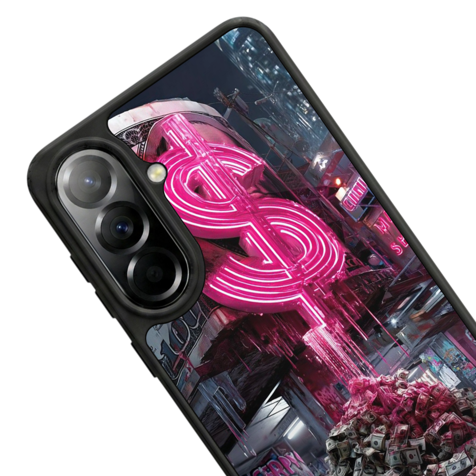 Samsung Galaxy A57 Uyumlu Para Tasarımlı Glossy Premium Kılıf