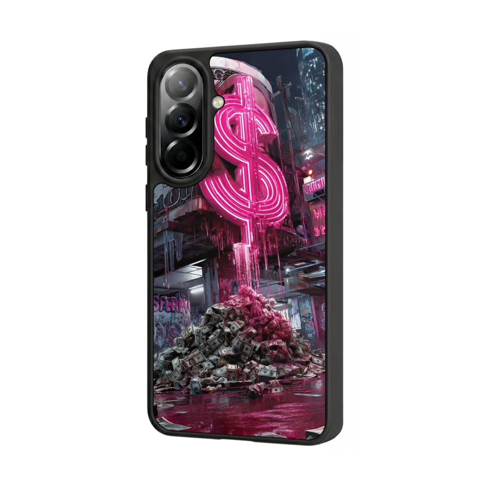 Samsung Galaxy A57 Uyumlu Para Tasarımlı Glossy Premium Kılıf