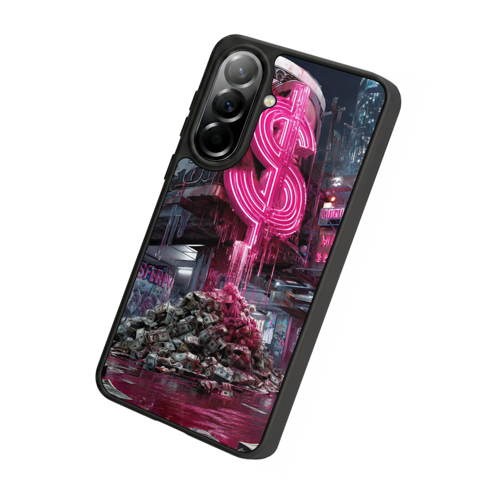 Samsung Galaxy A57 Uyumlu Para Tasarımlı Glossy Premium Kılıf