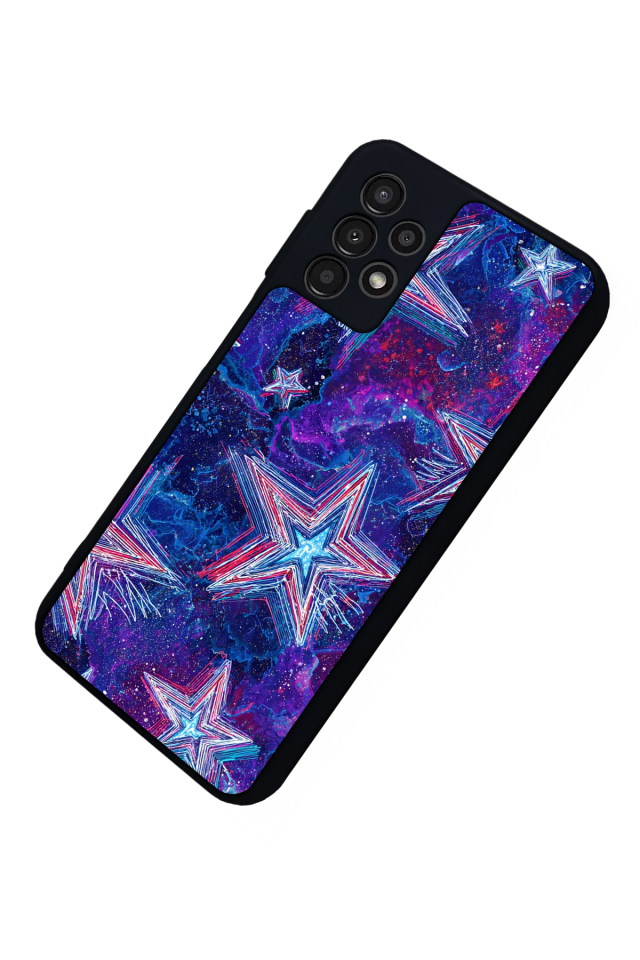 Samsung Galaxy A23 Uyumlu Retro Yildizlar Tasarımlı Glossy Premium Kılıf