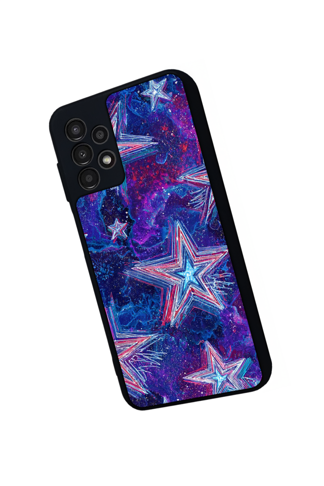 Samsung Galaxy A23 Uyumlu Retro Yildizlar Tasarımlı Glossy Premium Kılıf