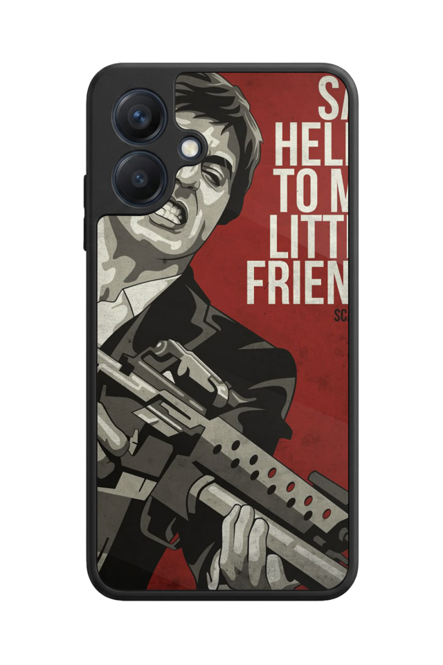 Samsung Galaxy A07 Uyumlu Scarface Tasarımlı Glossy Premium Kılıf