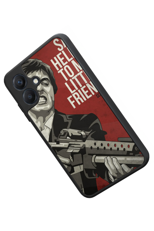 Samsung Galaxy A07 Uyumlu Scarface Tasarımlı Glossy Premium Kılıf