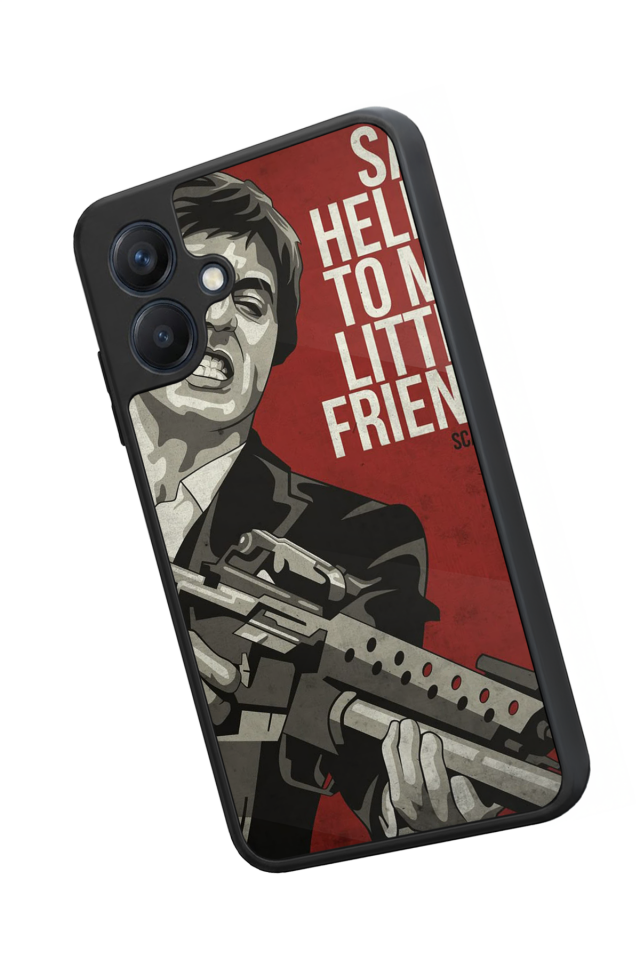 Samsung Galaxy A07 Uyumlu Scarface Tasarımlı Glossy Premium Kılıf