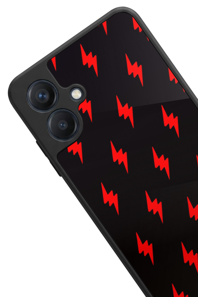 Samsung Galaxy A07 Uyumlu Simsek Tasarımlı Glossy Premium Kılıf