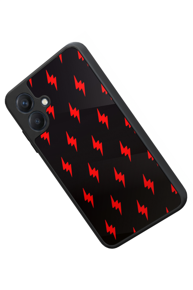 Samsung Galaxy A07 Uyumlu Simsek Tasarımlı Glossy Premium Kılıf