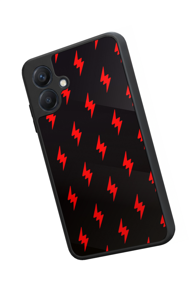 Samsung Galaxy A07 Uyumlu Simsek Tasarımlı Glossy Premium Kılıf