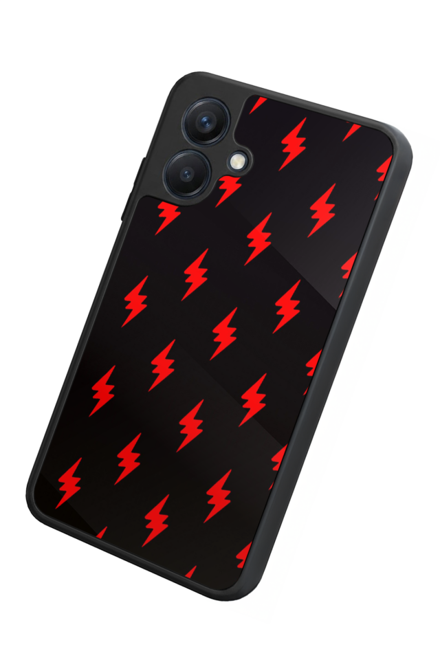 Samsung Galaxy A07 Uyumlu Simsek Tasarımlı Glossy Premium Kılıf