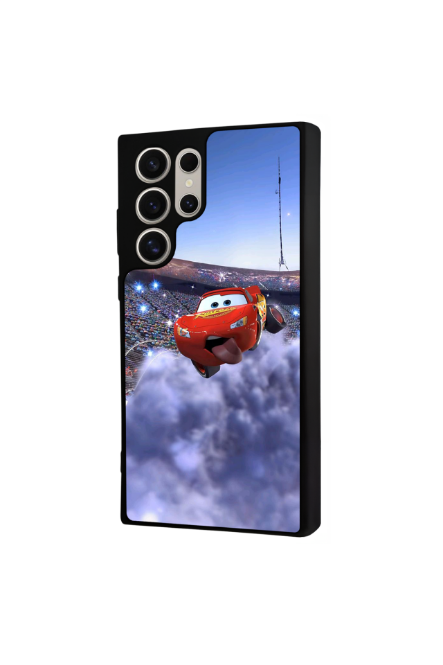 Samsung Galaxy S23 Ultra Uyumlu Şimsek McQueen Tasarımlı Glossy Premium Kılıf