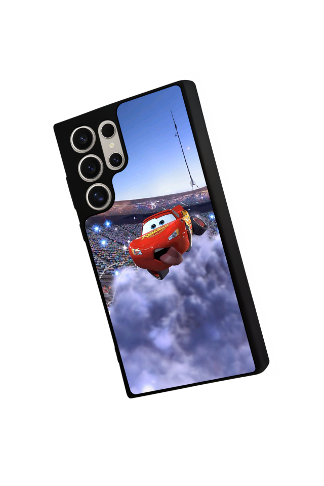 Samsung Galaxy S23 Ultra Uyumlu Şimsek McQueen Tasarımlı Glossy Premium Kılıf