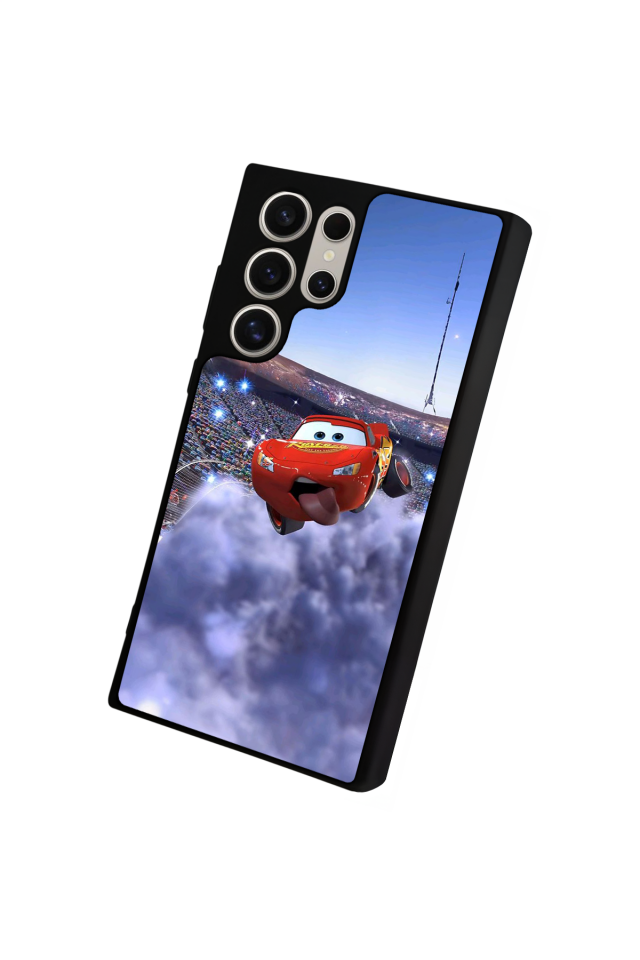 Samsung Galaxy S23 Ultra Uyumlu Şimsek McQueen Tasarımlı Glossy Premium Kılıf