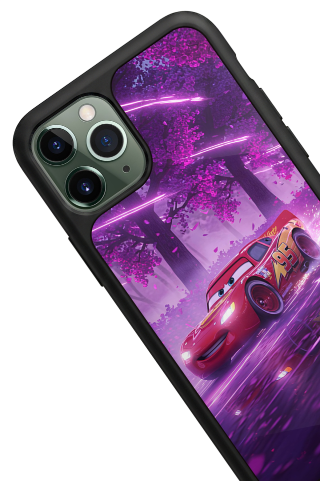 iPhone 11 Pro Uyumlu Şimsek McQueen Tasarımlı Glossy Premium Kılıf