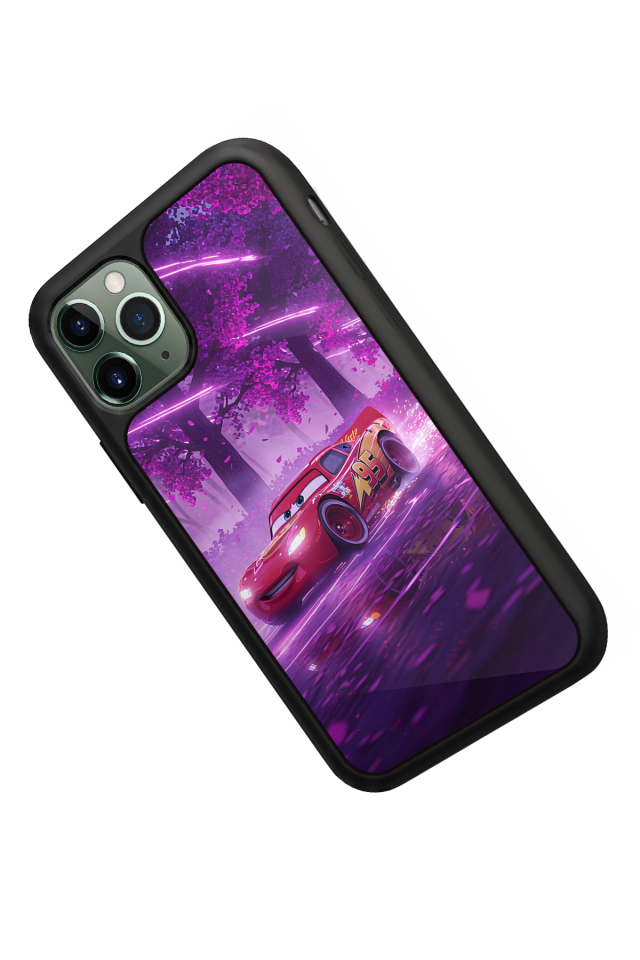 iPhone 11 Pro Uyumlu Şimsek McQueen Tasarımlı Glossy Premium Kılıf