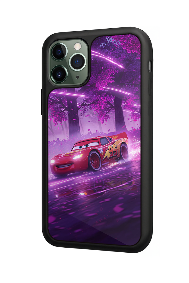 iPhone 11 Pro Uyumlu Şimsek McQueen Tasarımlı Glossy Premium Kılıf