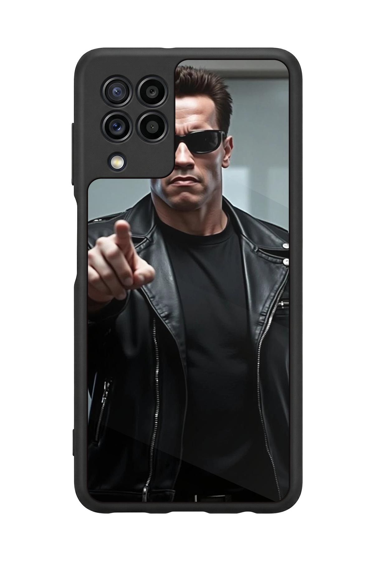 Samsung Galaxy M32 Uyumlu Terminator Tasarımlı Glossy Premium Kılıf